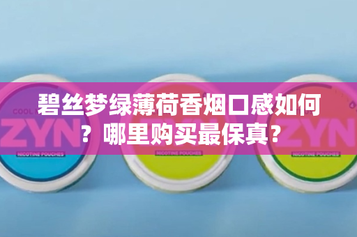 碧丝梦绿薄荷香烟口感如何？哪里购买最保真？